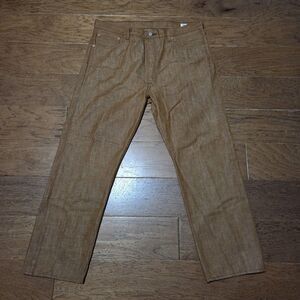 Levis 501 Jeans Mens 38x30 Brown White Oak Cone Denim Pant Button Fly